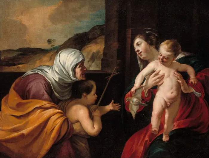 Framed Print : Virgin and Child with Saint Elizabeth and the Infant Saint John the Baptist, 1628 / 29 Framed Print : Virgin and Child with Saint Elizabeth and the Infant Saint John the Baptist, 1628 / 29