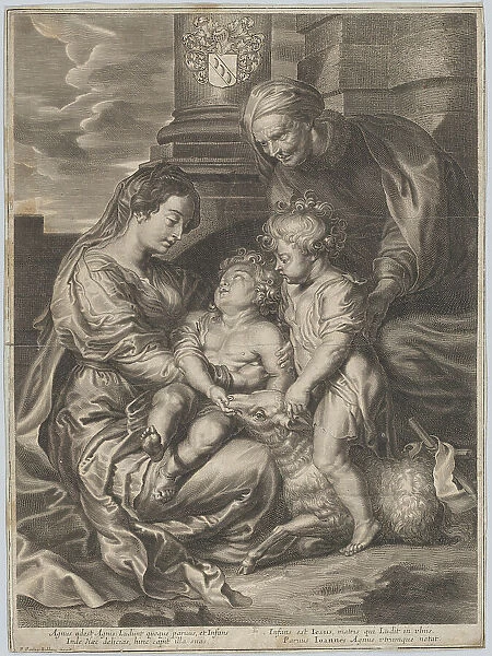 The Virgin and Child with Saint Elizabeth and Saint John the Baptist, ca. 1650-1700. Creator: Anon