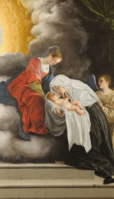 Framed Print : The Virgin and Child with Saint Frances of Rome, 1615-1618. Creator: Gentileschi, Orazio Framed Print : The Virgin and Child with Saint Frances of Rome, 1615-1618. Creator: Gentileschi, Orazio
