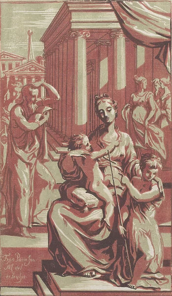 The Virgin and Child with Saint John the Baptist, ca. 1722. Creator: Anton Maria Zanetti