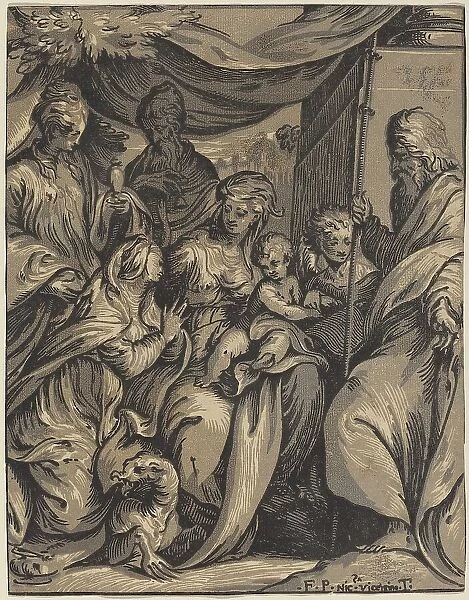 The Virgin and Child with Saints. Creator: Giuseppe Nicola Rossigliani