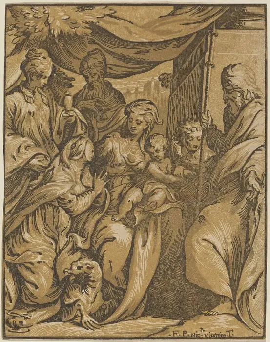 Framed Print : The Virgin and Child with Saints. Creator: Giuseppe Nicola Rossigliani Framed Print : The Virgin and Child with Saints. Creator: Giuseppe Nicola Rossigliani