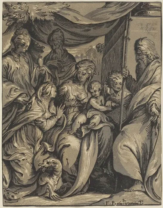 Framed Print : The Virgin and Child with Saints. Creator: Giuseppe Nicola Rossigliani Framed Print : The Virgin and Child with Saints. Creator: Giuseppe Nicola Rossigliani
