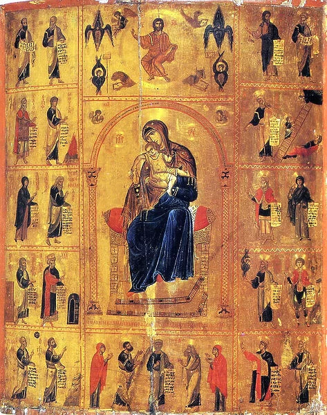Virgin and Child with Saints, early 12th century