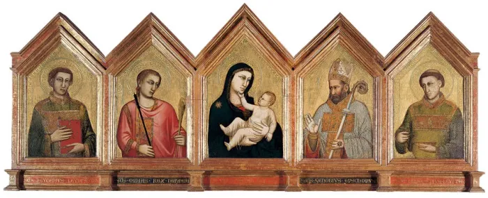 Framed Print : Virgin and child with Saints Eugenius, Minias, Zenobius and Crescentius Framed Print : Virgin and child with Saints Eugenius, Minias, Zenobius and Crescentius