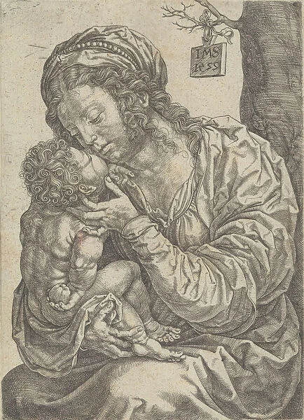The Virgin and Child Seated at the Foot of a Tree, 1522. Creator: Jan Gossaert