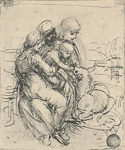 Virgin and Child with St. Anne, c1480 (1945). Artist: Leonardo da Vinci