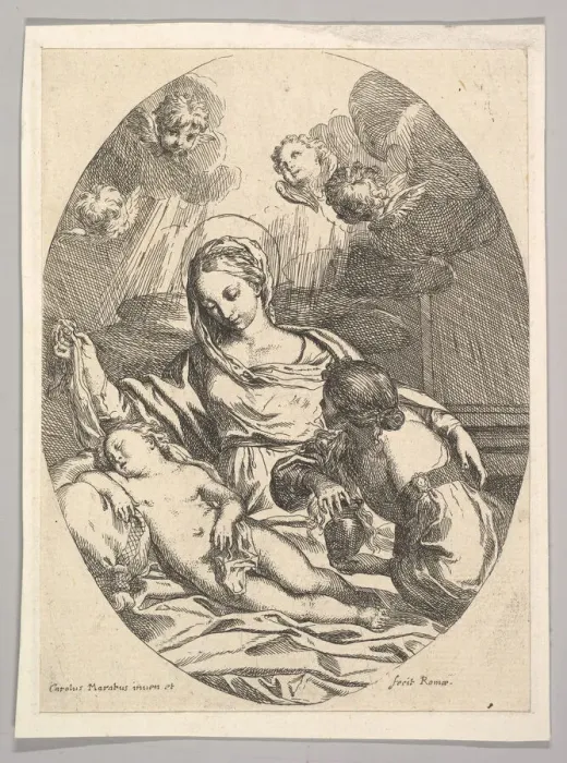 Framed Print : Virgin and Child with St. Mary Magdalen. Creator: Carlo Maratti Framed Print : Virgin and Child with St. Mary Magdalen. Creator: Carlo Maratti