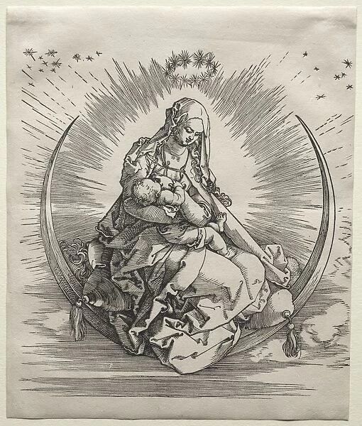 The Virgin on a Crescent, c. 1510-1511. Creator: Albrecht Dürer (German, 1471-1528)