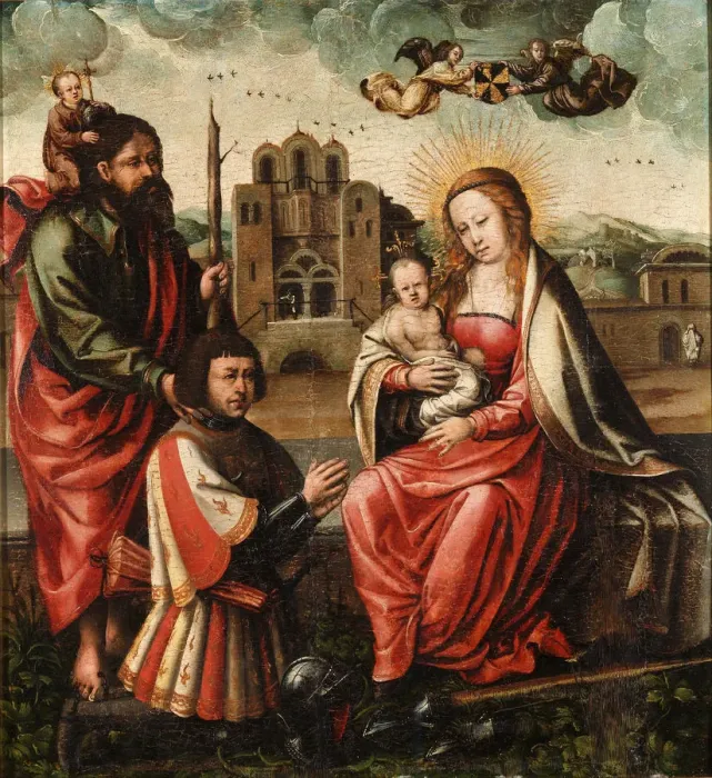 Framed Print : The Virgin of Cristobal Colon. Artist: Anonymous Framed Print : The Virgin of Cristobal Colon. Artist: Anonymous