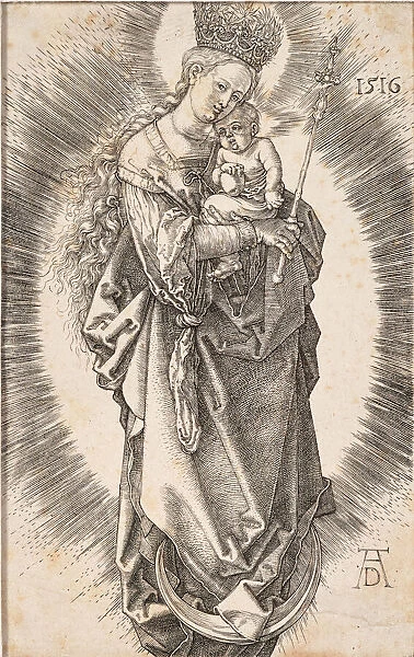 The Virgin with a crown of stars and a sceptre, 1516. Creator: Dürer