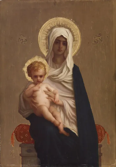 Framed Print : Virgin of the Deliverance, after 1872. Creator: Antoine Auguste Ernest Hebert Framed Print : Virgin of the Deliverance, after 1872. Creator: Antoine Auguste Ernest Hebert