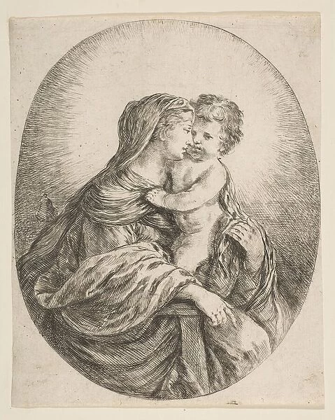 Virgin Embracing the Christ Child, ca. 1641. Creator: Stefano della Bella