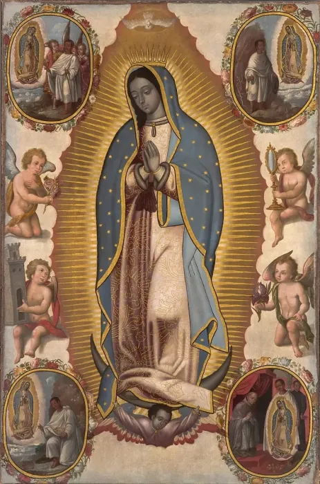Framed Print : Virgin of Guadalupe, about 1700. Creator: Unknown Framed Print : Virgin of Guadalupe, about 1700. Creator: Unknown