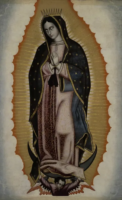 Framed Print : The Virgin of Guadalupe, 17th century. Creator: Luis de Texeda Framed Print : The Virgin of Guadalupe, 17th century. Creator: Luis de Texeda