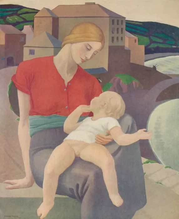Framed Print : The Virgin of the Harbour, 1915, (c1932). Artist: Ernest Procter Framed Print : The Virgin of the Harbour, 1915, (c1932). Artist: Ernest Procter