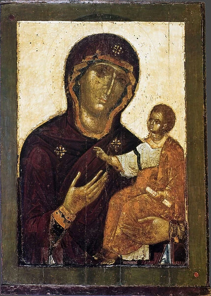 The Virgin Hodegetria, 12th century. Artist: Russian icon