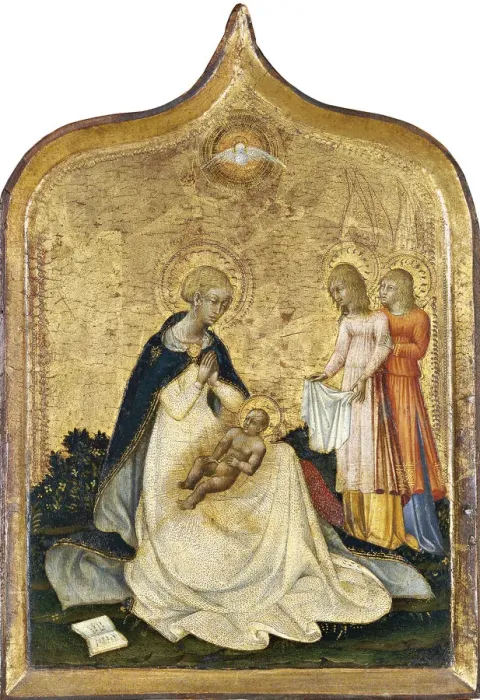 Framed Print : The Virgin of Humility. Artist: Giovanni di Paolo (ca 1403-1482) Framed Print : The Virgin of Humility. Artist: Giovanni di Paolo (ca 1403-1482)