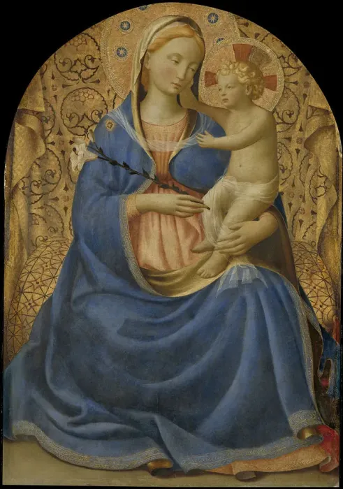 Framed Print : The Virgin of Humility (Madonna dell Umilita), c. 1440. Artist: Angelico, Fra Giovanni, da Fiesole (ca. 1400-1455)