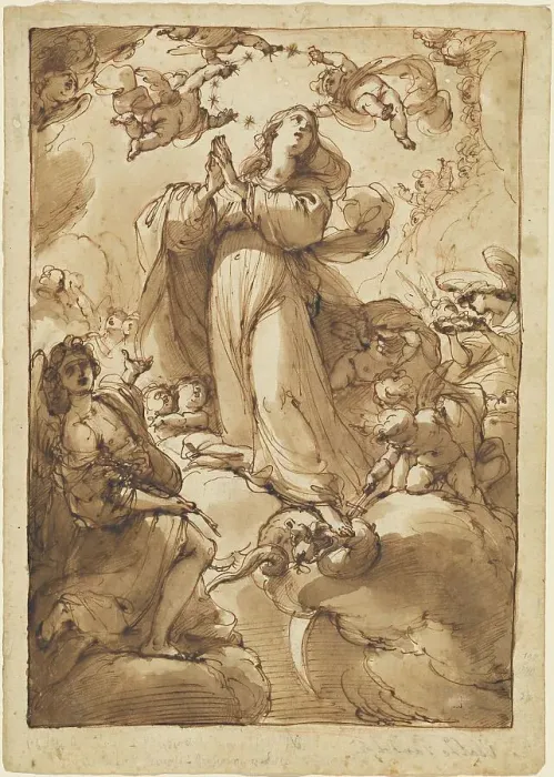 Framed Print : The Virgin of the Immaculate Conception, 1768 / 1778. Creator: Ubaldo Gandolfi Framed Print : The Virgin of the Immaculate Conception, 1768 / 1778. Creator: Ubaldo Gandolfi