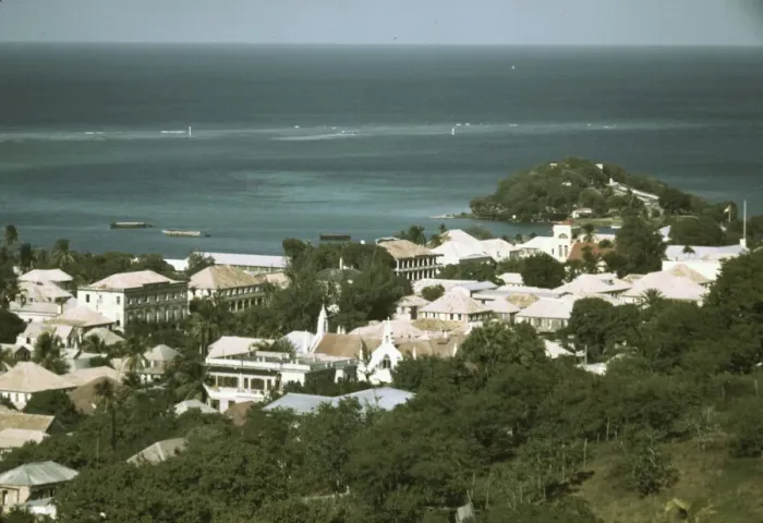 Framed Print : The Virgin Islands... view of the sea coast in the vicinity of Christiansted, Saint Croix, 1941. Creator: Jack Delano Framed Print : The Virgin Islands... view of the sea coast in the vicinity of Christiansted, Saint Croix, 1941. Creator: Jack Delano