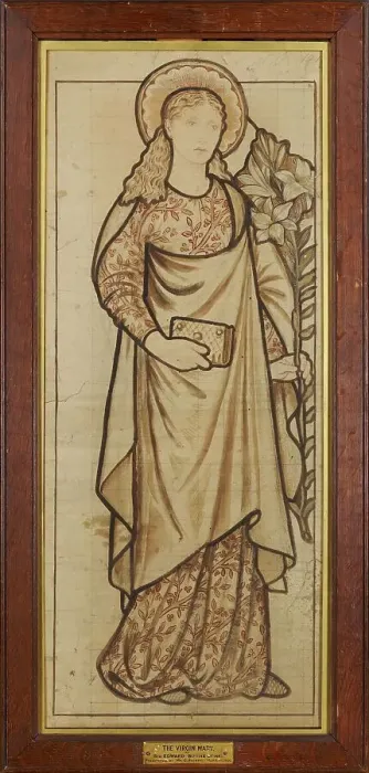 Framed Print : Virgin Mary, 1863. Creator: Sir Edward Coley Burne-Jones Framed Print : Virgin Mary, 1863. Creator: Sir Edward Coley Burne-Jones