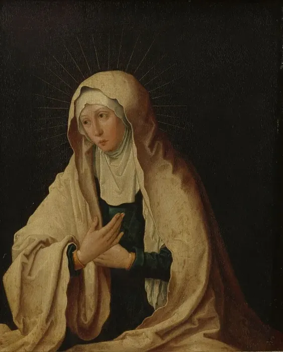 Framed Print : Virgin Mary, c.1557-c.1600. Creator: Lucas van Leyden (copy after) Framed Print : Virgin Mary, c.1557-c.1600. Creator: Lucas van Leyden (copy after)