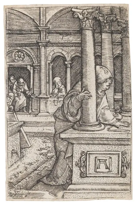 Framed Print : Virgin Mary searching for the twelve-year-old Jesus in the Temple, c. 1519 Framed Print : Virgin Mary searching for the twelve-year-old Jesus in the Temple, c. 1519