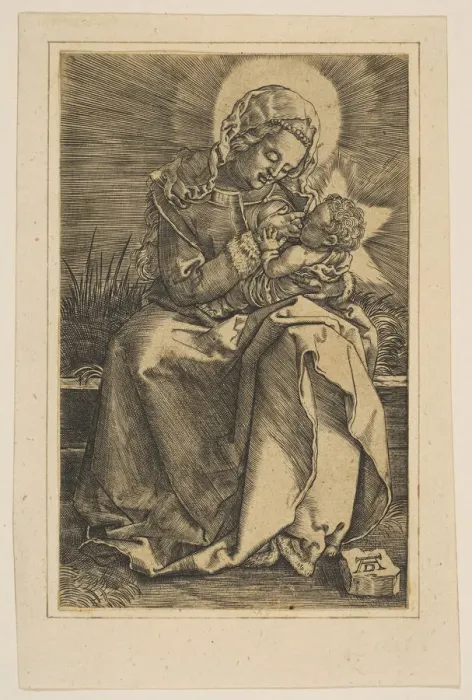 Framed Print : The Virgin Nursing the Christ Child, copy. n. d. Creator: Unknown Framed Print : The Virgin Nursing the Christ Child, copy. n. d. Creator: Unknown