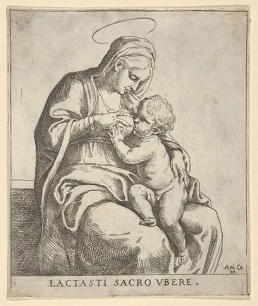The Virgin nursing the infant Christ, ca. 1590-1610. Creator: Guido Reni
