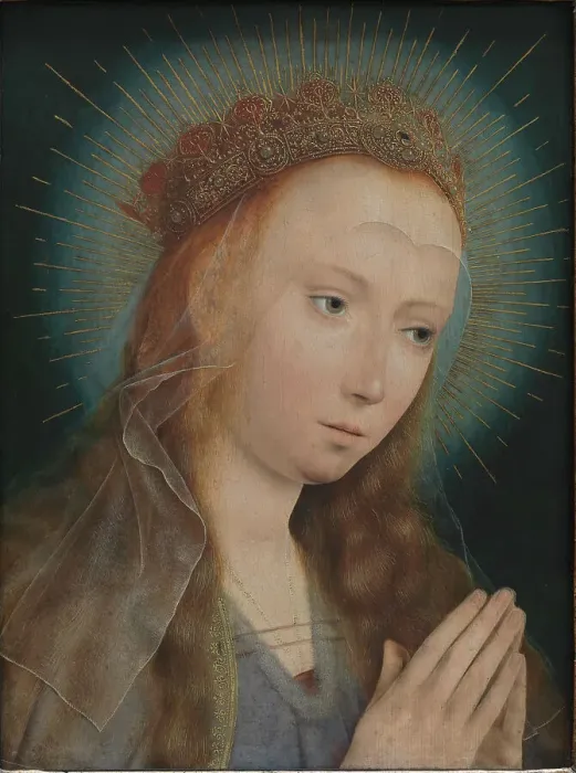 Framed Print : The Virgin in Prayer, 1505. Creator: Massys, Quentin (1466-1530) Framed Print : The Virgin in Prayer, 1505. Creator: Massys, Quentin (1466-1530)