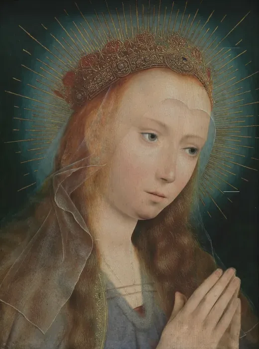 Framed Print : Virgin at Prayer, 1505. Creator: Quentin Metsys I Framed Print : Virgin at Prayer, 1505. Creator: Quentin Metsys I