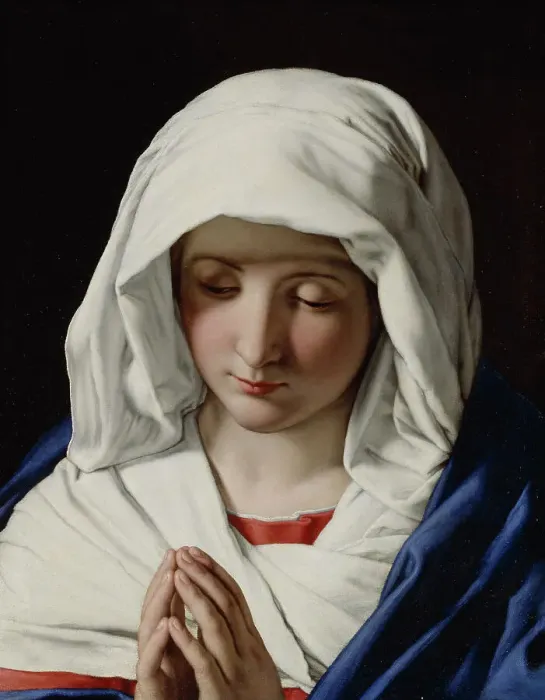 Framed Print : The Virgin praying. Creator: Giovanni Battista Salvi da Sassoferrato Framed Print : The Virgin praying. Creator: Giovanni Battista Salvi da Sassoferrato