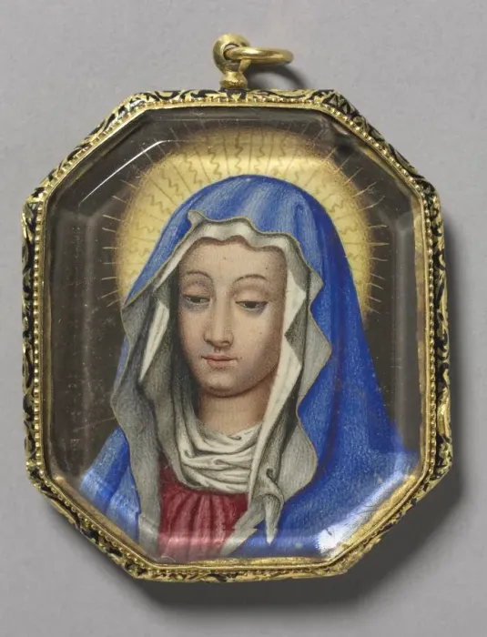Framed Print : The Virgin (recto), c. 1660. Creator: Unknown Framed Print : The Virgin (recto), c. 1660. Creator: Unknown