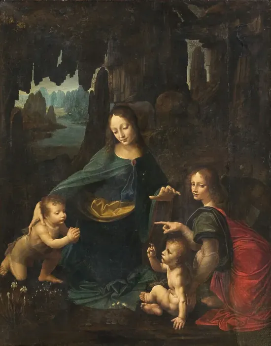 Framed Print : The Virgin of the Rocks, 1601-1700. Creator: Leonardo da Vinci Framed Print : The Virgin of the Rocks, 1601-1700. Creator: Leonardo da Vinci