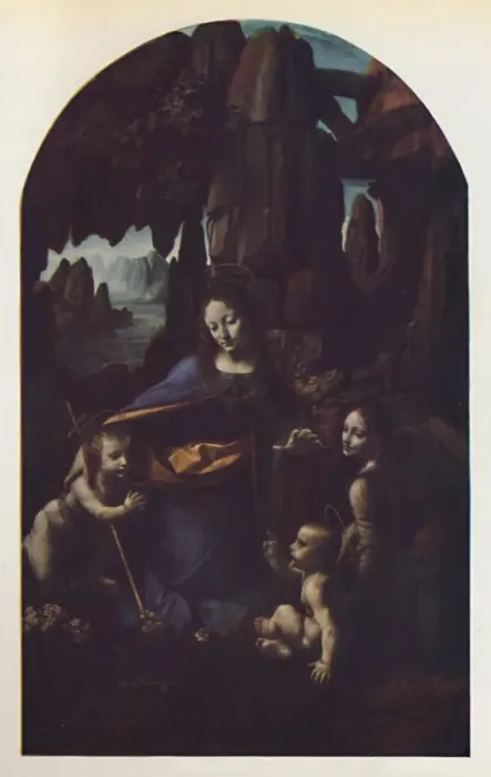 Framed Print : The Virgin of the Rocks, c1508, (c1950). Creator: Leonardo da Vinci Framed Print : The Virgin of the Rocks, c1508, (c1950). Creator: Leonardo da Vinci