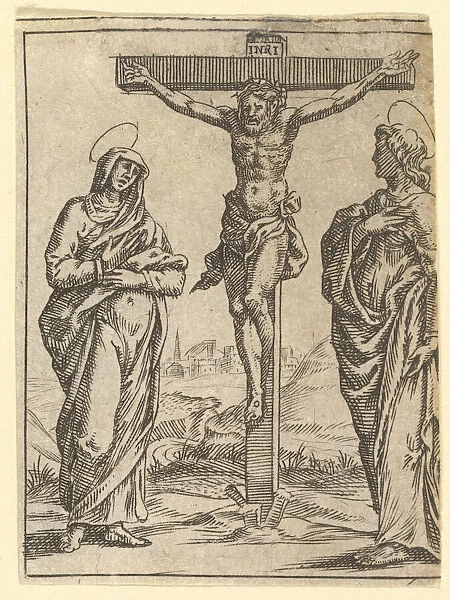 The Virgin of Sorrows: The Crucifixion; one of nine surrounding compartments from the V