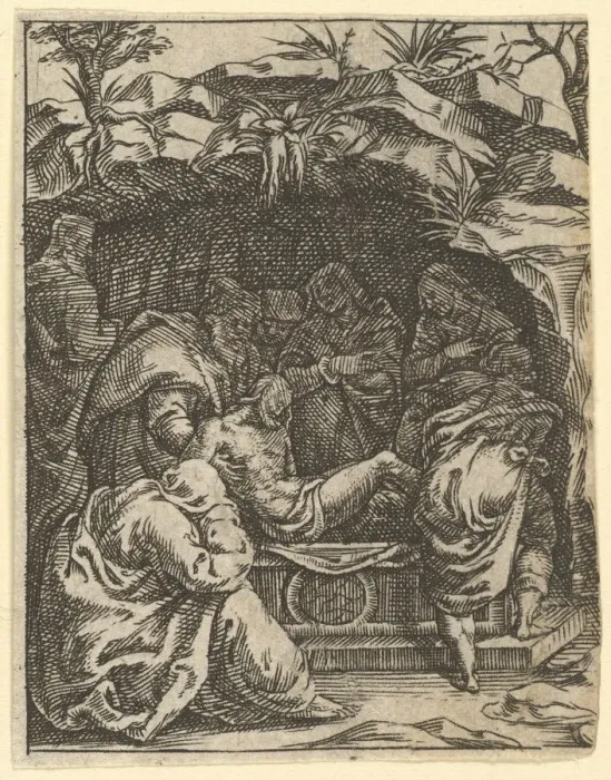Framed Print : The Virgin of Sorrows: The Entombment; one of nine surrounding compartments from the Vi Framed Print : The Virgin of Sorrows: The Entombment; one of nine surrounding compartments from the Vi