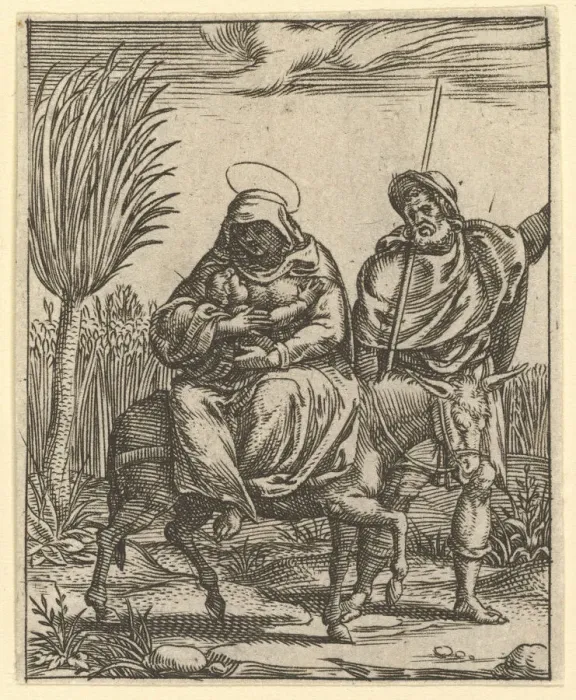 Framed Print : The Virgin of Sorrows: The Flight into Egypt; one of nine surrounding compartments Framed Print : The Virgin of Sorrows: The Flight into Egypt; one of nine surrounding compartments