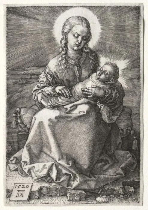 Framed Print : The Virgin with the Swaddled Child, 1520. Creator: Albrecht Dürer (German, 1471-1528) Framed Print : The Virgin with the Swaddled Child, 1520. Creator: Albrecht Dürer (German, 1471-1528)
