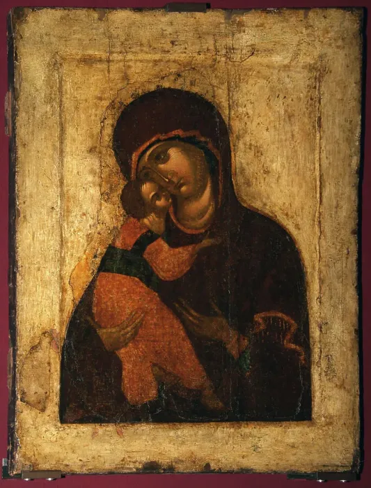 Framed Print : The Virgin of Vladimir, Last quarter of 15th cen Artist: Russian icon