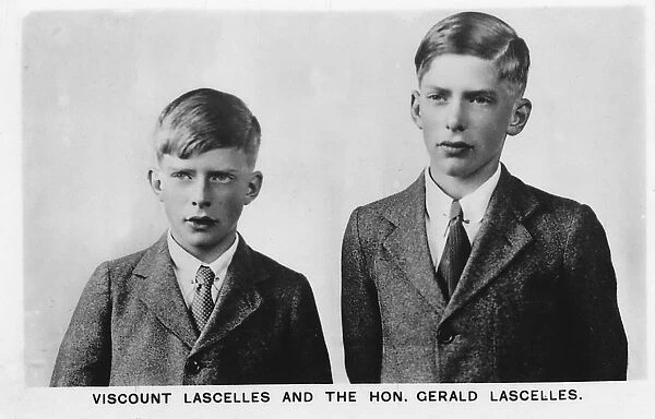 Viscount Lascelles and Hon Gerald Lascelles, 1937