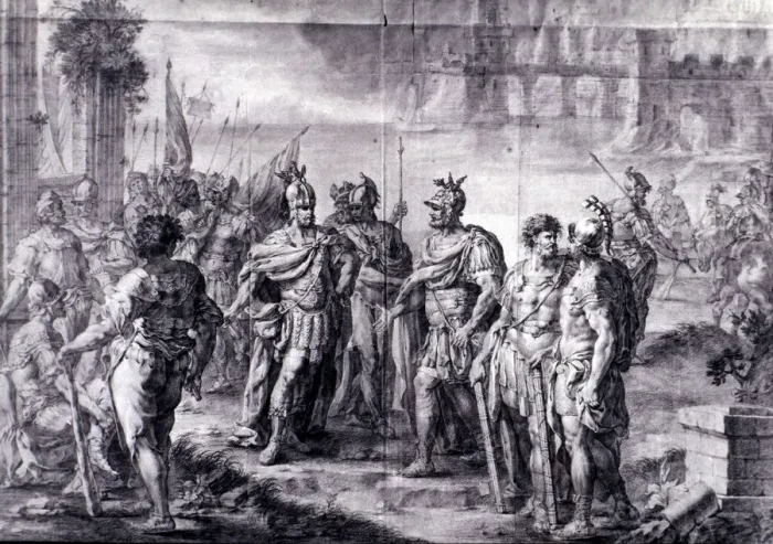 Framed Print : The Visigothic King Suintila (d. 634 d. C. ) expels the Byzantines from the Peninsula Framed Print : The Visigothic King Suintila (d. 634 d. C. ) expels the Byzantines from the Peninsula