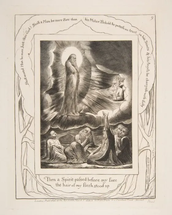 Framed Print : The Vision of Eliphaz, from Illustrations of the Book of Job, 1825-26 Framed Print : The Vision of Eliphaz, from Illustrations of the Book of Job, 1825-26