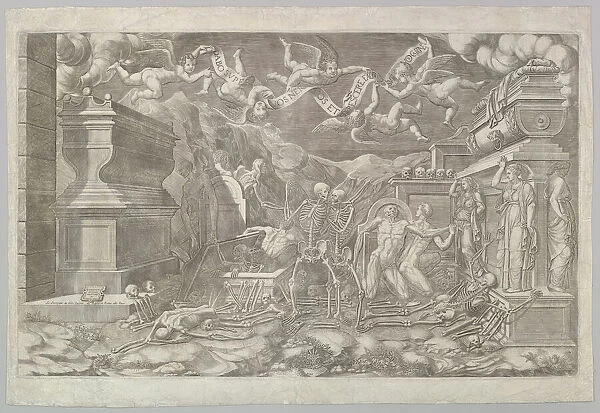 The Vision of Ezekiel, 1554. Creator: Giorgio Ghisi