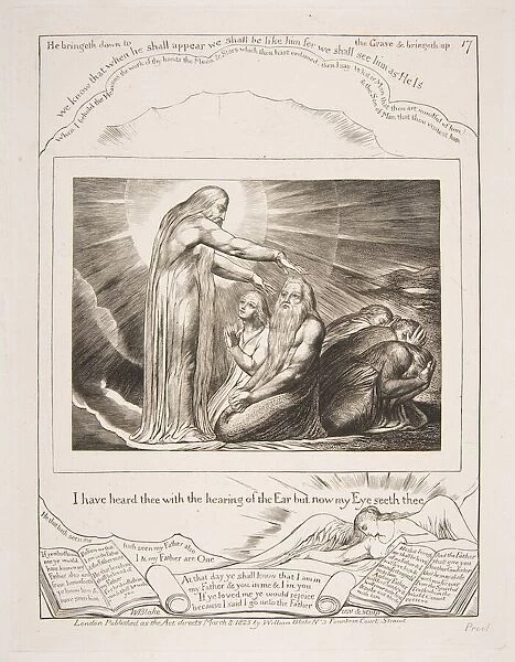 The Vision of God, from Illustrations of the Book of Job, 1825-26. Creator: William Blake