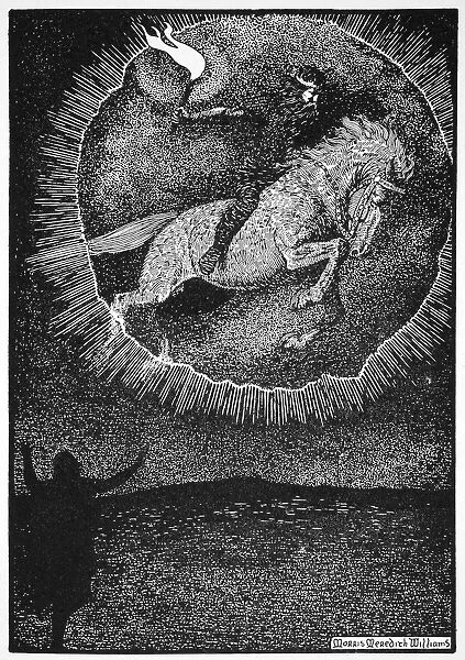 The Vision of the Man on the Grey horse, 1913. Artist: Morris Meredith Williams