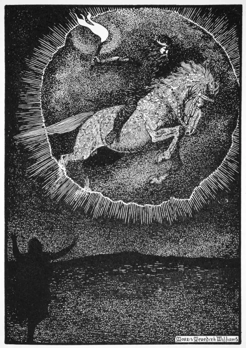 Framed Print : The Vision of the Man on the Grey horse, 1913. Artist: Morris Meredith Williams Framed Print : The Vision of the Man on the Grey horse, 1913. Artist: Morris Meredith Williams