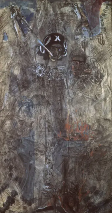 Framed Print : The Vision of the Prophet Ezekiel, 1906. Artist: Vrubel, Mikhail Alexandrovich (1856-1910) Framed Print : The Vision of the Prophet Ezekiel, 1906. Artist: Vrubel, Mikhail Alexandrovich (1856-1910)