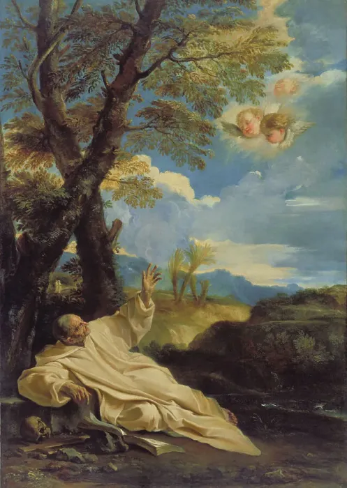 Framed Print : The Vision of Saint Bruno, about 1660. Creator: Pier Francesco Mola Framed Print : The Vision of Saint Bruno, about 1660. Creator: Pier Francesco Mola